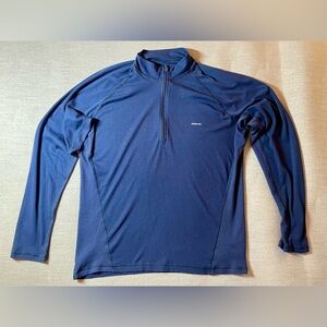 Patagonia Performance Baselayer Capilene Men’s Large Longsleeve 1/4 zip Shirt